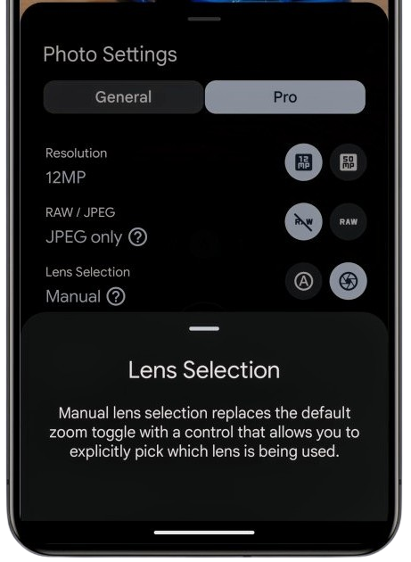 June Feature Drop: Manual lense selection